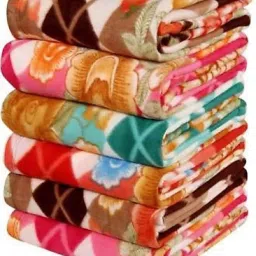 Floral Single Fleece Blanket for Mild Winter-image-74