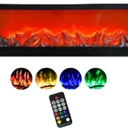 Multi-color Fireplace Lantern Flame Effect Led Fire Lamp with Remote Control Multicolor Wooden Table Lantern-image-42