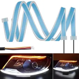 Car Fancy Light Daytime Running Light LED DRL Strip Light Yellow white light Car Fancy Lights-24