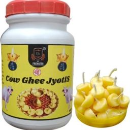 Cow Ghee Diya for Puja, Ghee Batti/Wicks/Jyot for Puja Aarti, 100 pcs Cotton Wick-image-46
