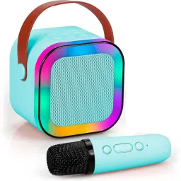 Anjaneya Mart Karaoke Wireless Mic with Speaker 1 W Bluetooth Speaker-image-41