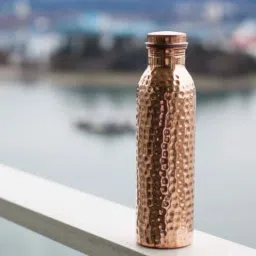 RL_00 Hand Craft Hammer Dotted , 100% Pure Copper Bottle 950 ml Bottle-image-22