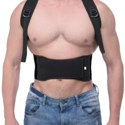 Full Back & Lumbar Posture Corrector Adjustable Spine Alignment Support Belt Posture Corrector-image-67