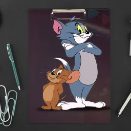 Tom Jerry Digital Reprint Clip Board Exam Pad (14x9.5 Inches)-picture-1