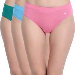 Pack of 3 Women Hipster Multicolor Panty-image-15