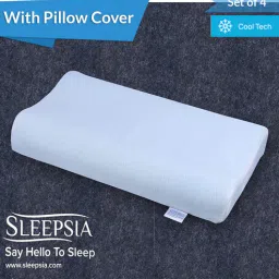 sleepsia Orthopedic Cool Gel Infused Memory Foam 23 x 13 Inch Pillows (Set of 4)-picture-44