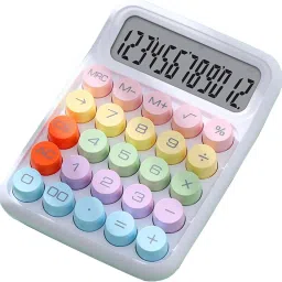 12-Digit Colorful Calculator with Big Buttons Fun Desktop Design for School, Office, Home, and Business Use Basic Calculator-image-15