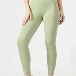 Solid Women Light Green Tights-image-7