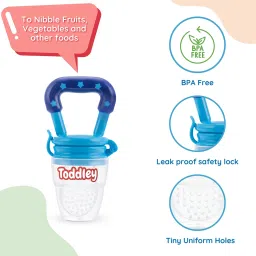 toddley 3 in 1 Baby Combo Set - Feeder Bottle with Spoon, Food Nibbler,Baby Finger Brush Teether and Feeder image 3
