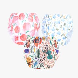Baby Panty Boys and Girls Reusable Washable Waterproof Printed Panty Pack of 3-24
