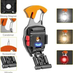 hvg traders Mini COB Keychain Flashlights,Waterproof Rechargeable Handheld Flashlight LED Front Light image 3