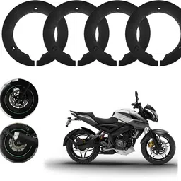 sunriders Bike Wheel Cover 17 Inch For Bajaj Pulsar RS 200 Black Half Pack of 4 Pc Wheel Cover For NA NA-picture-35