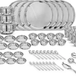 Pack of 65 Stainless Steel Stainless Steel Heavy gauge Dinner Set Dinner Set-22