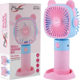 24 ENERGY Supreme Air Pocket-Sized Rechargeable USB Hand Fan - Pink USB Fan-22