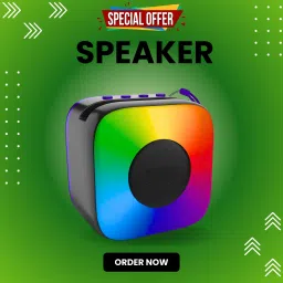 Clairbell DJ Box 10W with FM Radio,Mic, USB Pen Drive & RGB Ligh Bluetooth SpeakersKU143 10 W Bluetooth Home Audio Speaker-40