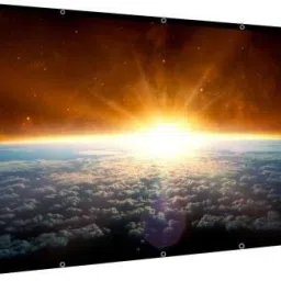 Moiz Projector Screen, Eyelet Screen (7 ft. (W) x 5 ft. (H) - 100 Inch) Diagonal Anti-Crease Projection Screen for Home Theater 4:03 Aspect Ratio Projector Screen (Width 213 cm x 152 cm Height)-picture-12