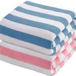 Microfiber, Cotton 400 GSM Hair, Beach, Sport, Bath, Face Towel Set-image-2