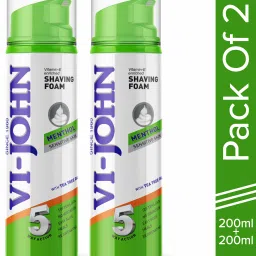 Classic Menthol Shave Foam for Sensitive Skin with Tea Tree Oil (200 GM EACH) (PACK OF 2)-picture-27