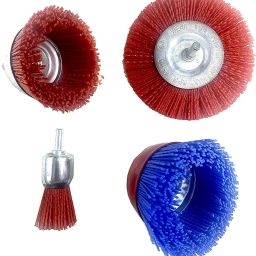 4pc Nylon Filament Abrasive Wire Wheel & Cup Brush Set Wheel Brush-image-74