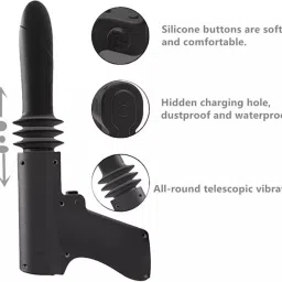 purvish 2-in-1 Telescopic & Vibration Massager Gun Deep Tissue Relief for Full-Body Deep Relaxation Experience Massager image 3