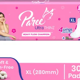 Ultra Thinz Soft & Rash Free Double Feathers XL Pads, With Disposable Covers Sanitary Pad-picture-2
