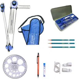 Engineering drawing instruments Mini drafter, Pro circle, Geometry box, Drafting Kit-image-66