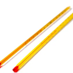 Vijay Surgical Lab. Thermometer Red liquid [-10 to +110*C] 12" long, Pack of 2 Hydrometer-20