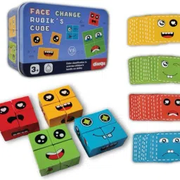 Face Changing Puzzles Emotion Change Toy with 16 Face Cube and 72 Cards-10
