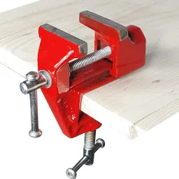 Baby Cast Iron Fixed Base Bench Vice with Clamp (40 mm) Multi Vise Tool-21