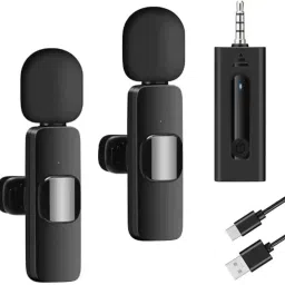 Erabell K35 Dual User 3.5mm Wireless Collar Mic for Mobiles Camera Laptop & Desktop Camera Microphone-12