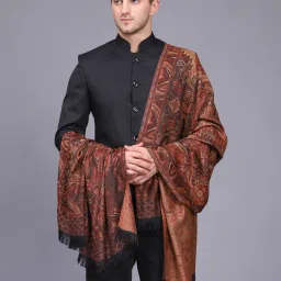 GREEN AGRITECH Polyester Wool Blend Woven Men Shawl-image-86