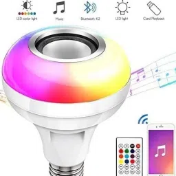 220 W Color Changing, Music Round B22 D LED Bulb-1