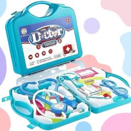 Pretend Play Medical Kit with 13 Realistic Instruments-image-86