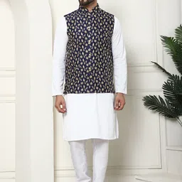 SOJANYA Men Regular Pure Cotton Kurta with Churidar-picture-52