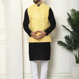 SOJANYA Mandarin Collar Regular Pure Cotton Straight Kurta with Churidar-picture-12