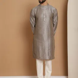 Anouk Ethnic Motifs Embroidered Straight  Kurta with Churidar-picture-20