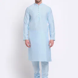 KRAFT INDIA Men Blue Kurta with Churidar-picture-35