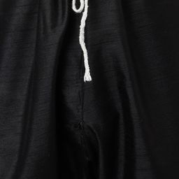 Hangup Men Black & Red Regular Dupion Silk Kurta With Pyjamas & Blazer image 3