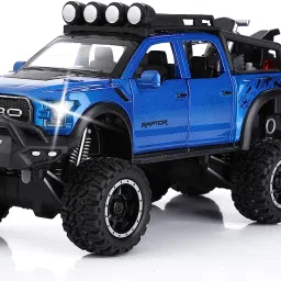 1:24 Scale Die Cast Metal Model Car Raptor 6x6 Kids Toy Cars For Lights & Sound-image-64