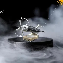yuneik Car Aroma Air Freshener Perfume Solar Power Rotating Perfume Diffuser For Car Diffuser image 2