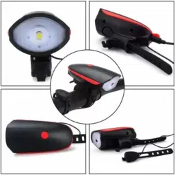 rebound 2-in-1 USB Rechargeable Bicycle/Bike Horn LED Front Light (3 modes) LED Front Light image 3