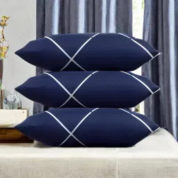 LUXURY Polyester Fibre Solid Sleeping Pillow Pack of 3-image-61