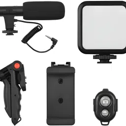 Clairbell Video Kit with Tripod, LED Lights and Wireless Microphone Setup For VloggingB224 Tripod image 3