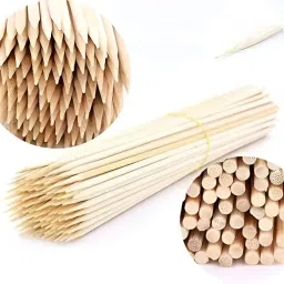 65pc Skewers 12inch Bamboo Skewers, Frying Sticks|Barbeque Sticks|BBQ Sticks Set Disposable Bamboo Spork, Serving Fork, Roast Fork, Salad Fork, Dinner Fork, Dessert Fork Set-image-31