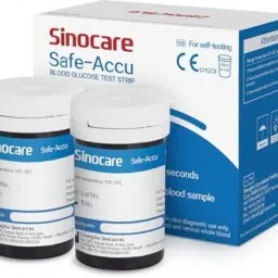Sinocare Safe-Accu Blood Glucose Test Strip (2x25) 50 Glucometer Strips-17