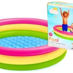 Inflatable (IND*97) Kids 4 Feet Swimming Water Pool Inflatable Swimming Pool-21