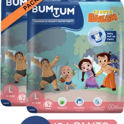 Chhota Bheem Premium Baby Pull-Up Diaper Pants with Aloe Vera,Wetness Indicator and 12 Hours Absorption Combo Pack - Large - L-17
