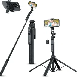 Portronics Lumistick 2 Smart Selfie Stick, 6ft Tripod Stand,3 in 1 Multifunctional design Bluetooth Selfie Stick-15