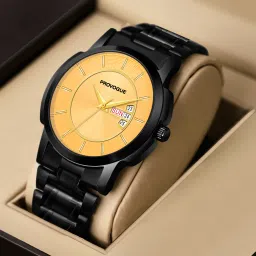 Day and Date Display Analog Watch- For Men PRV-232-Gold-image-87