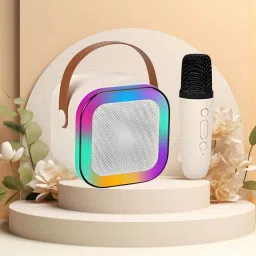 GUGGU K12 Bluetooth Speaker with wireless Karaoke Mic, Voice Effects BT5.1/TF CardF409 10 W Bluetooth Laptop/Desktop Speaker-image-32